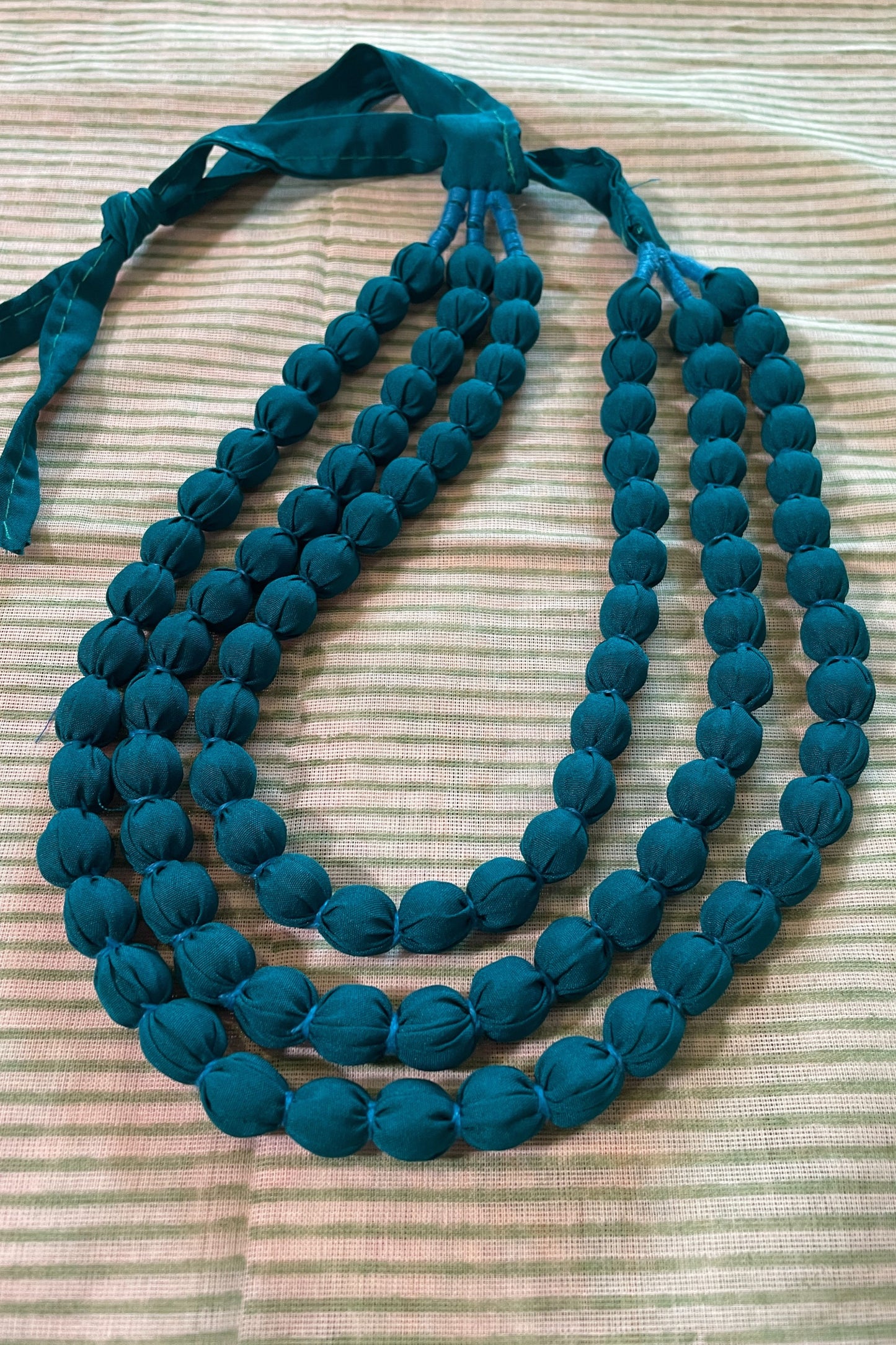 TEAL BLUE 3-LAYERED NECK-PIECE