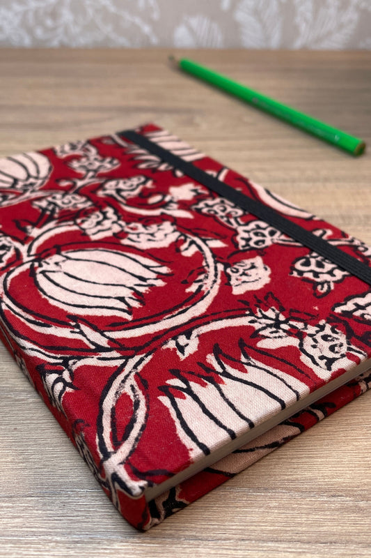 Red Printed Diary