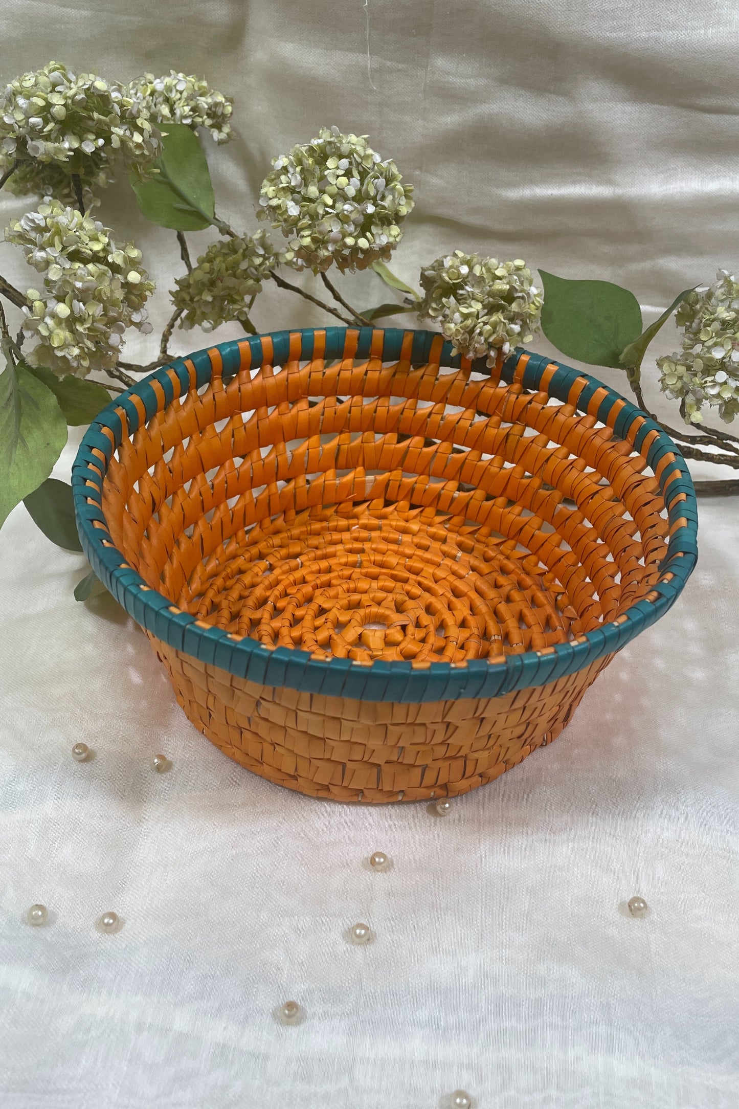 Orange Green Multi Purpose Basket