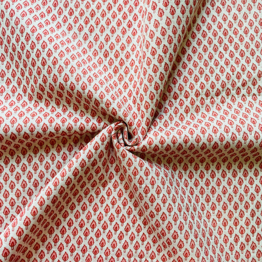 PINK HAND BLOCK PRINTED BLOUSE PIECE