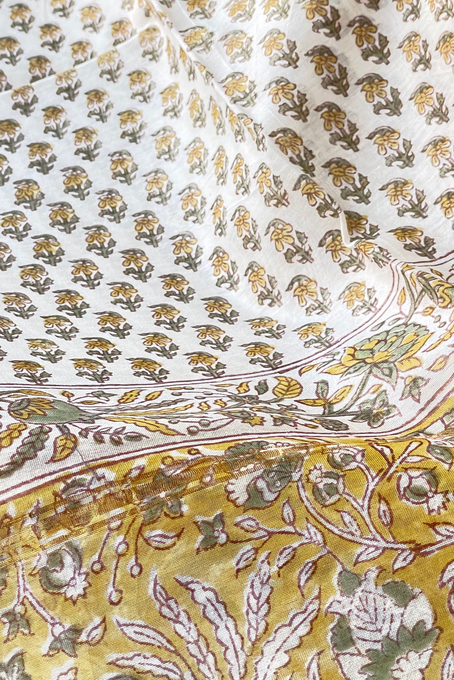 MEHNDI GREEN HAND PRINT SUIT