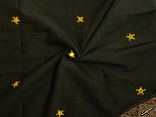 BLACK KALAMKARI PATCH WORK COTTON SARI