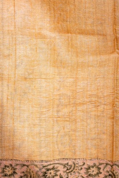 FLORAL TAPESTRY TUSSAR SILK SARI