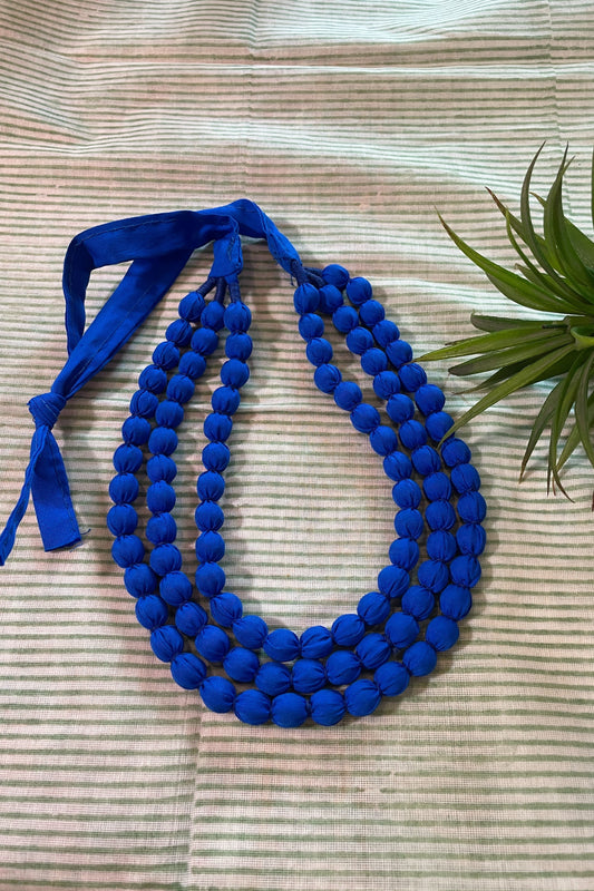ROYAL BLUE 3-LAYERED NECK-PIECE
