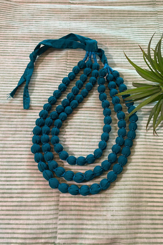 TEAL BLUE 3-LAYERED NECK-PIECE