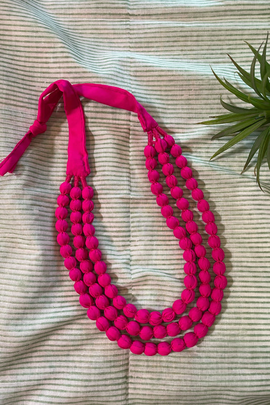 HOT PINK 3-LAYERED NECK-PIECE