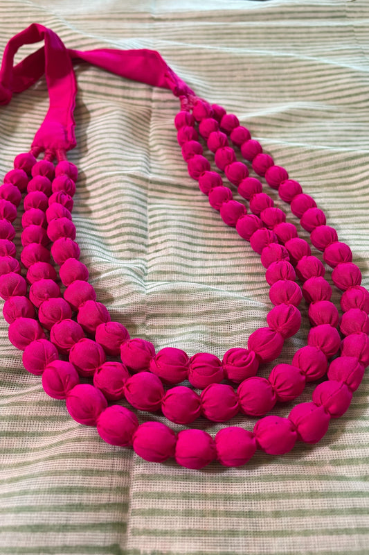 HOT PINK 3-LAYERED NECK-PIECE