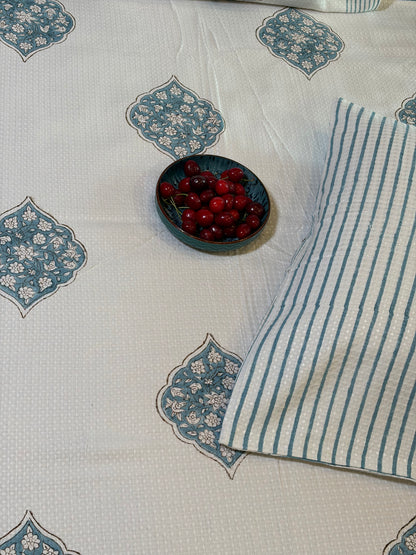Slate Blue Paisley Bedcover