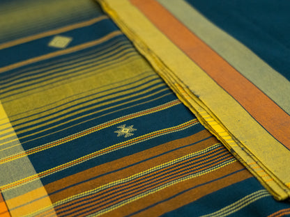 DARK BLUE BHUJODI SARI