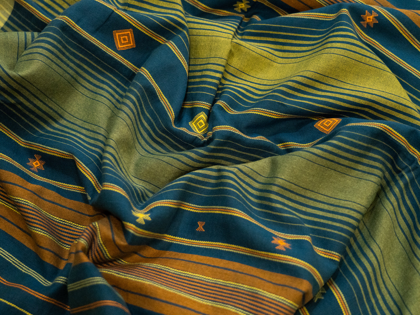 DARK BLUE BHUJODI SARI