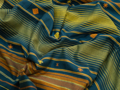 DARK BLUE BHUJODI SARI