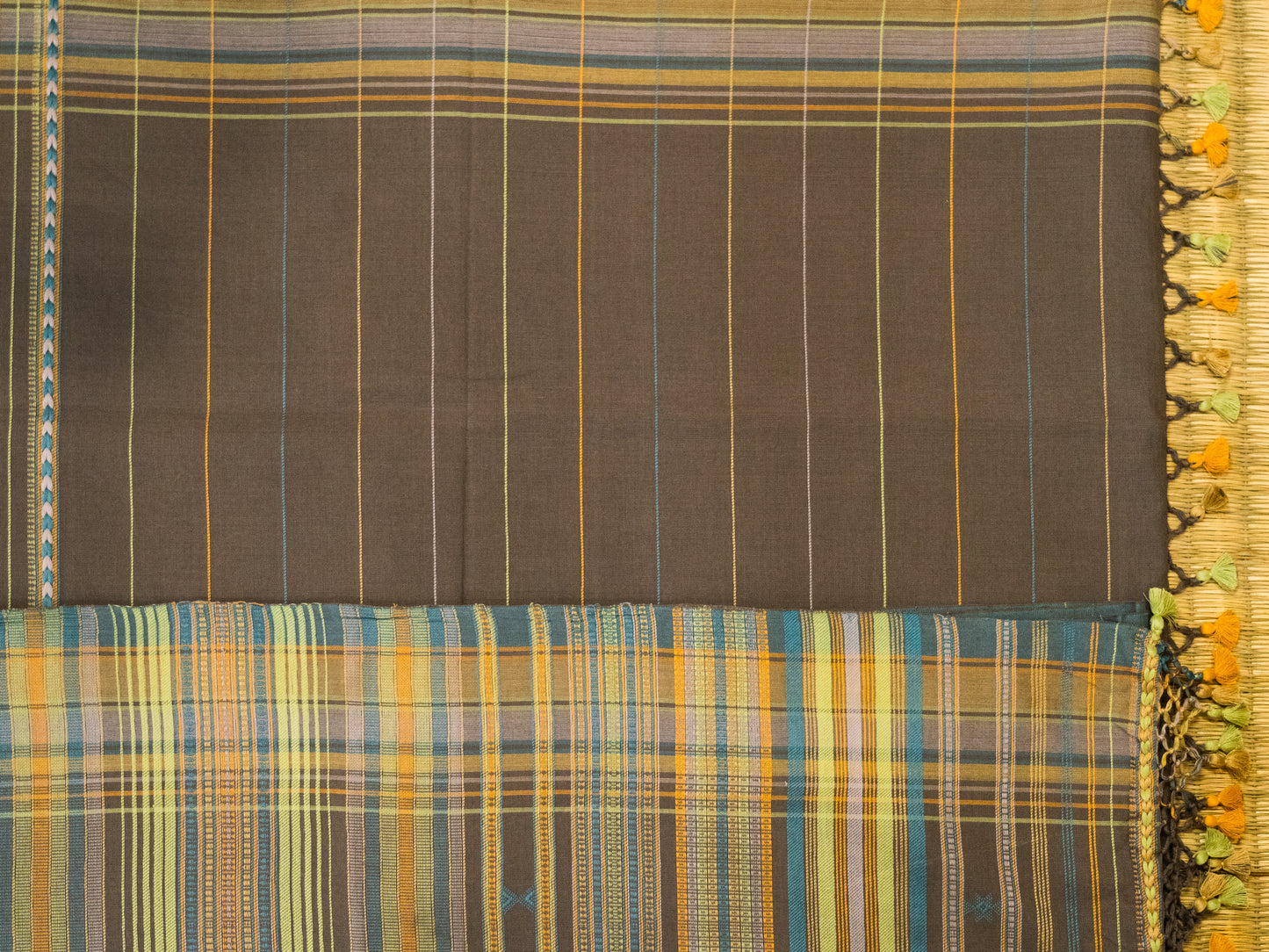 LIGHT BROWN BHUJODI SARI