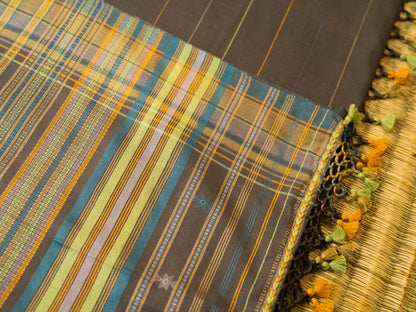 LIGHT BROWN BHUJODI SARI