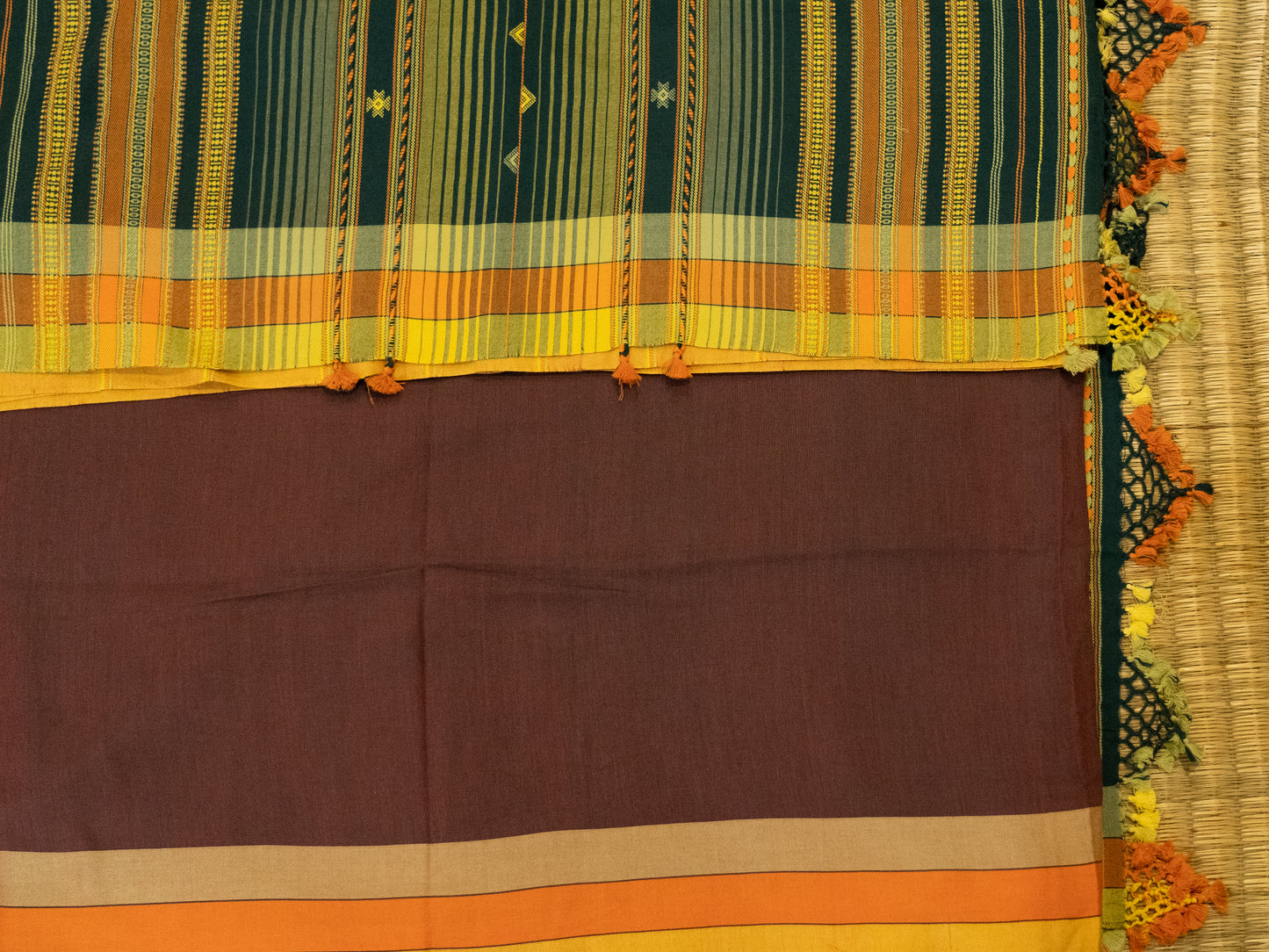BROWN BHUJODI SARI