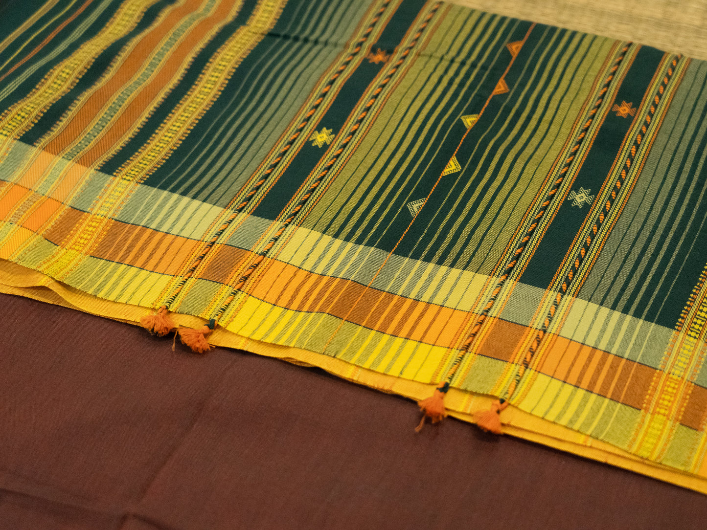 BROWN BHUJODI SARI