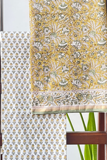 MEHNDI GREEN HAND PRINT SUIT